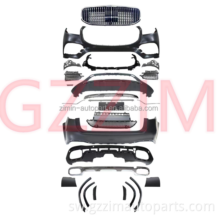 car upgrade facelift fender headlamp front rear bumper bodykit for X167  GLS-class Upgrade To GLS450